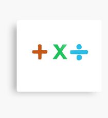 Coloured + X and Divide Metal Print