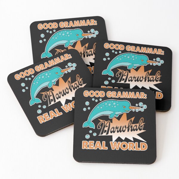 Item preview, Good Grammar Narwhal Real World designed and sold by UnknownArtistt.