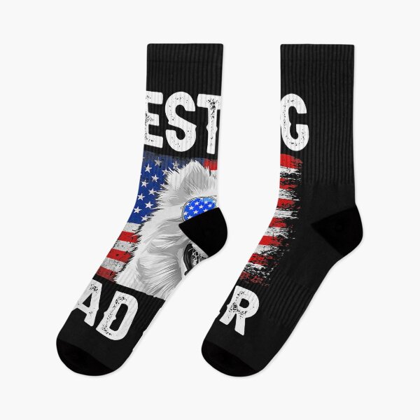 Item preview, Mens Best American Eskimo Dad Ever American Flag 4th of July designed and sold by Evrard122344.