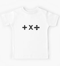 + X divide black Kids Tee