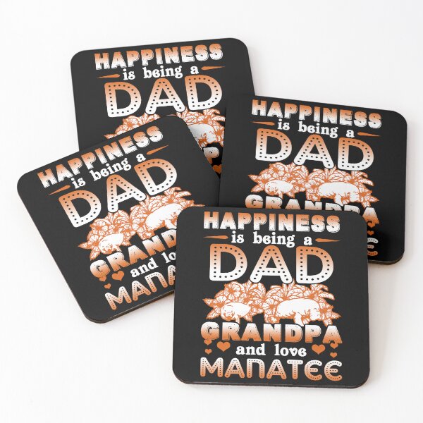 Item preview, Happiness Is Being A Dad Grandpa And Love Manatee designed and sold by UnknownArtistt.