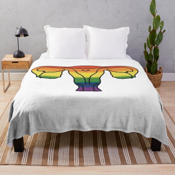 Item preview, Rainbow kawaii uterus and ovaries   Line art.   Anatomy human female design designed and sold by Drevych-shop.