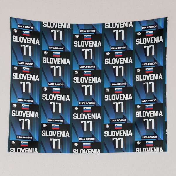 Item preview, Luka Doncic 2021 Slovenia Jersey Fan Design   designed and sold by MisforTune1.