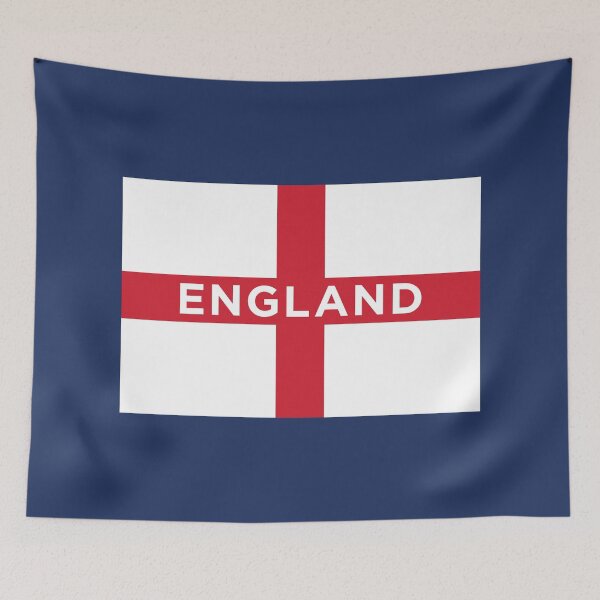Item preview, England Flag With Text (On Blue) designed and sold by STUDIO-72.