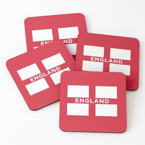 Item preview, England Flag With Text (On Red) designed and sold by STUDIO-72.