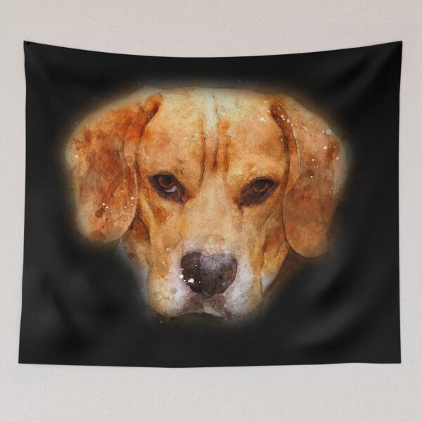 Item preview, Cute Beagle watercolour effect designed and sold by Gerald Waters.