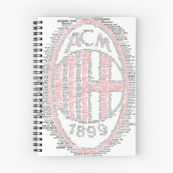 Aperçu de l'œuvre Typographie Rossoneri Siamo Noi créée et vendue par RB1899.