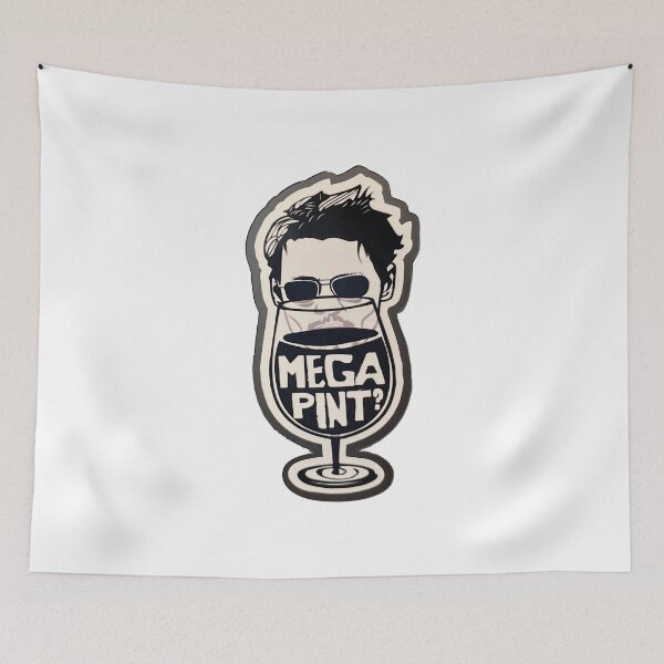 Item preview, Mega Pint? Drinking Wine With Johnny  designed and sold by dominiquepote.