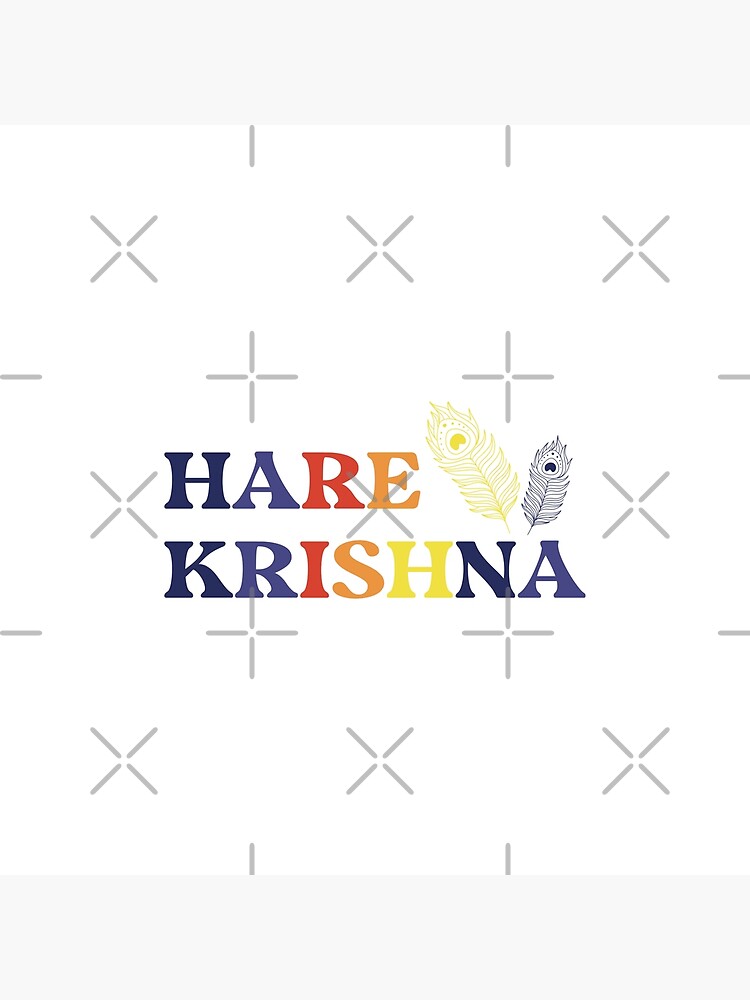 Hare Krishna Mantra Poster, Mantra Print, Spiritual Decor