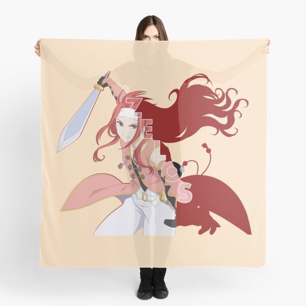 Tales of symphonia zelos wilder character text Scarf for Sale by