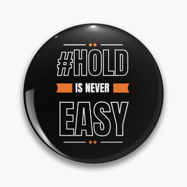 Item preview, #HODL is not easy. designed and sold by CryptoLoverTees.