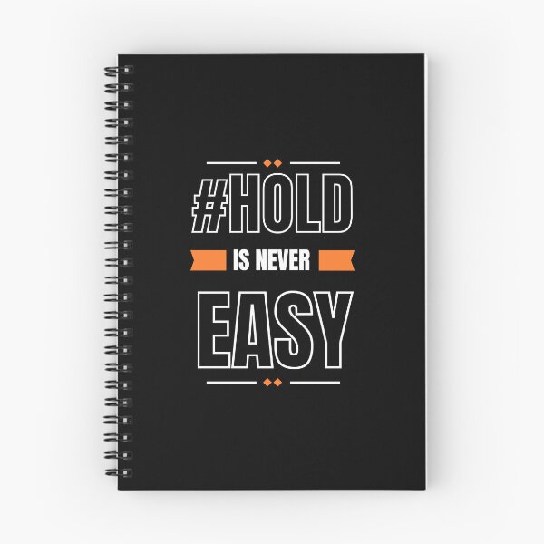 Item preview, #HODL is not easy. designed and sold by CryptoLoverTees.