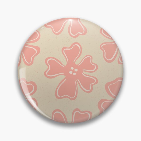 Artikelvorschau, Muster aus rosa Knopfblumen auf sandgelb entworfen und verkauft von colorofmagic.