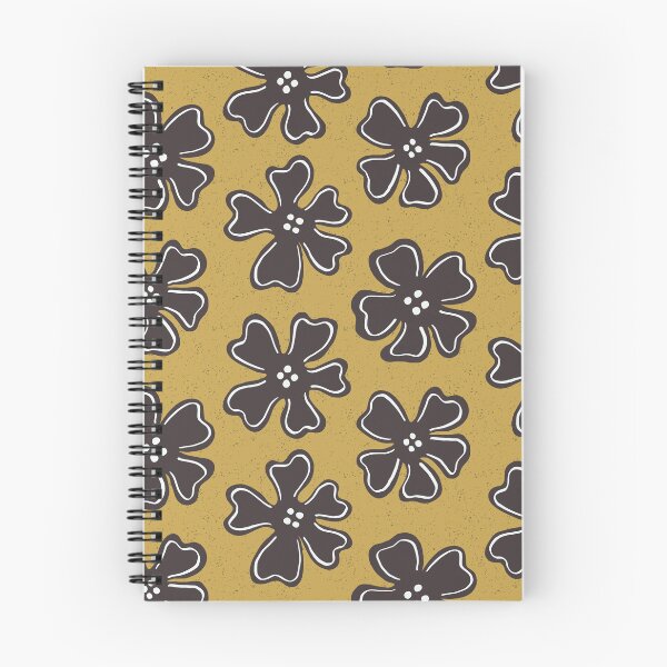 Artikelvorschau, Muster aus braunen Knopfblumen auf gold entworfen und verkauft von colorofmagic.