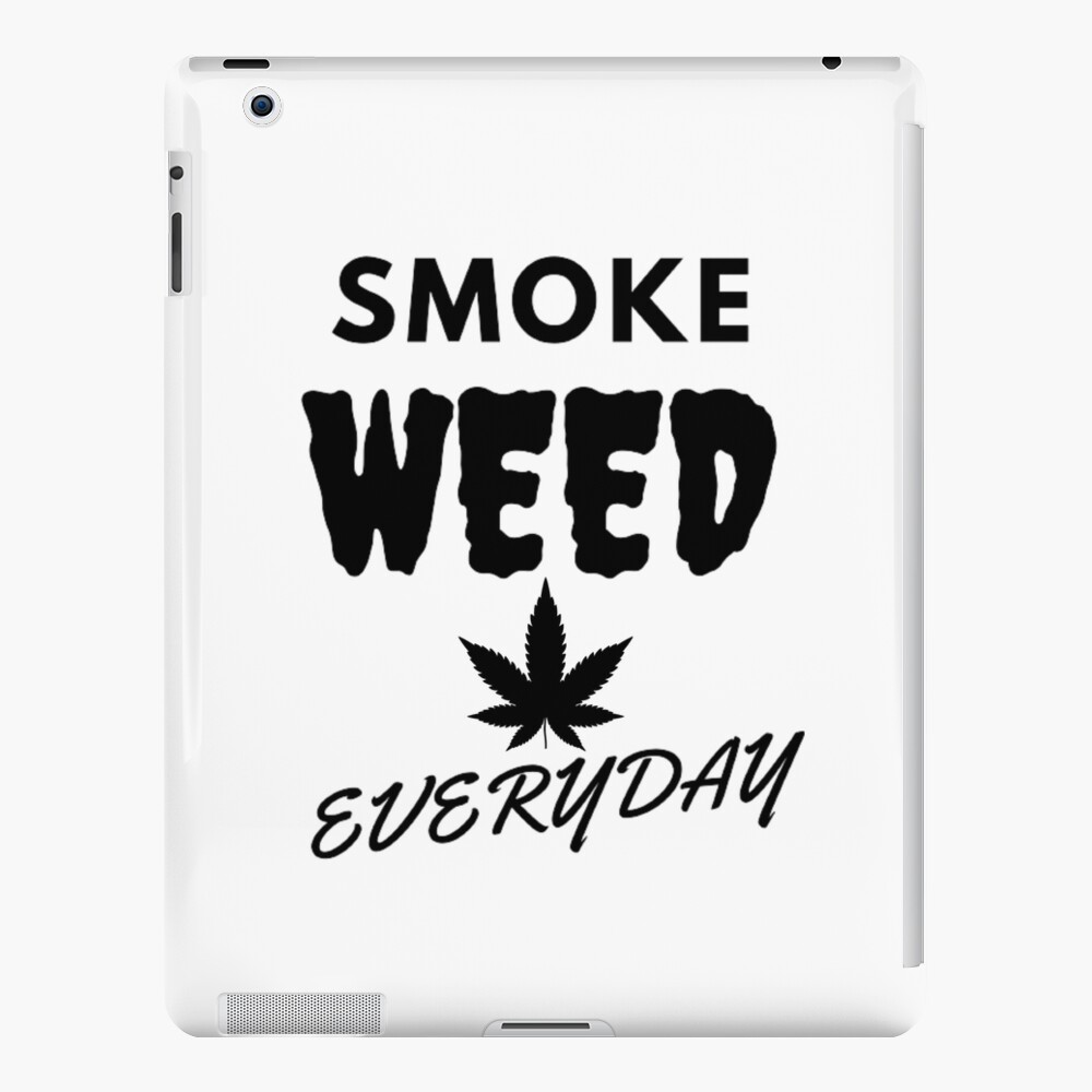 smoke-weed-everyday-cannabis-marijuana-leaf-ipad-case-skin-by