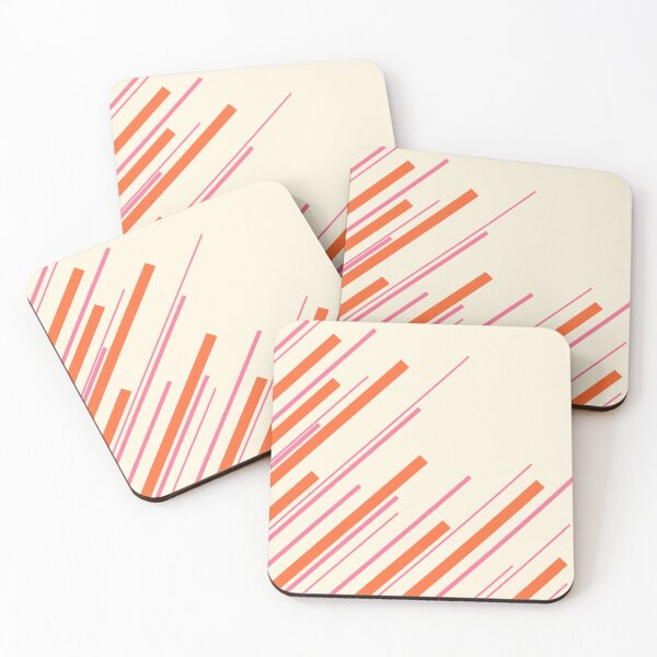 Artikelvorschau, Diagonalen - Pink, Orange und Creme entworfen und verkauft von LAEC-Shop.