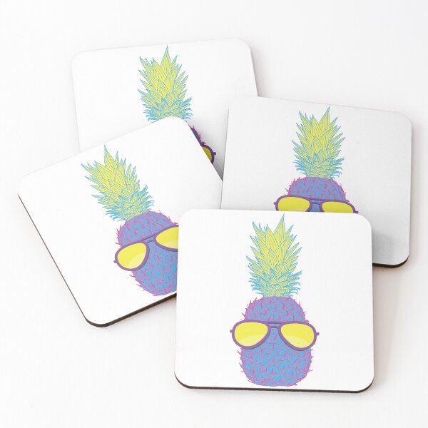 Item preview, Funny Colorful Summer Beach Pineapple with Sunglasses designed and sold by dass-art.