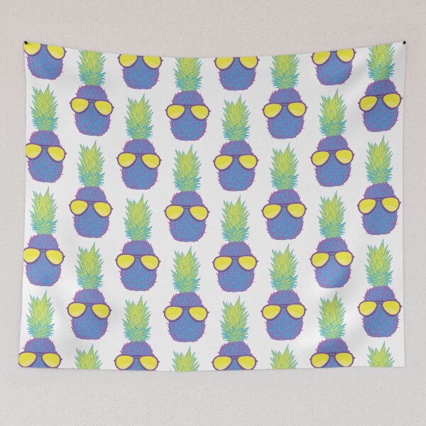 Item preview, Funny Colorful Summer Beach Pineapple with Sunglasses designed and sold by dass-art.