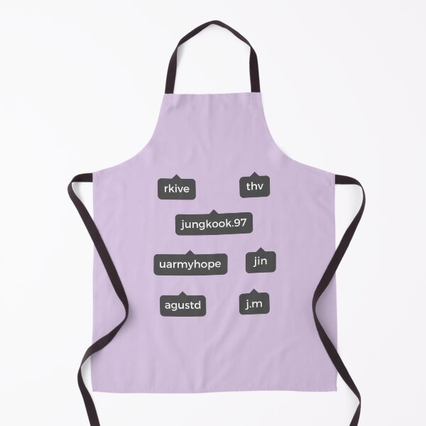 Item preview, BTS members IG name tags designed and sold by Colorful-Inspo.