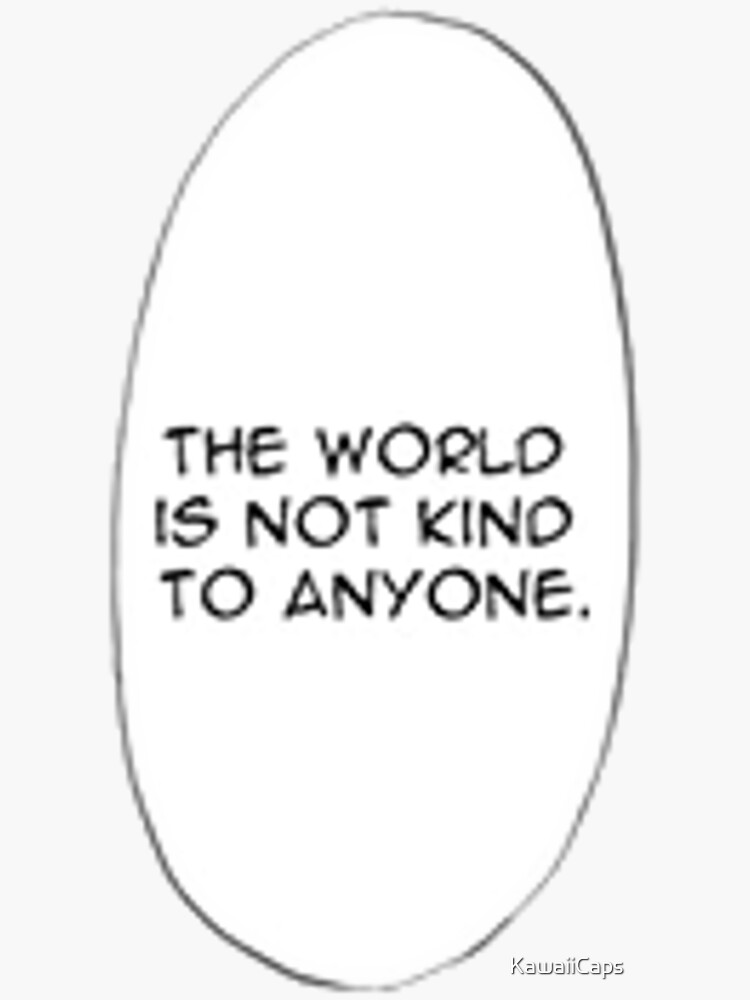 We are not you kind. We are not you kind