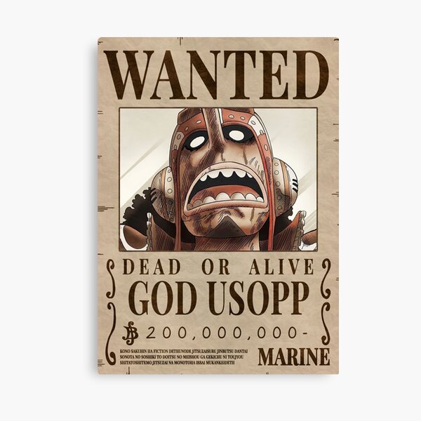 Item preview, Usopp Bounty Wanted designed and sold by DanielNowicki.