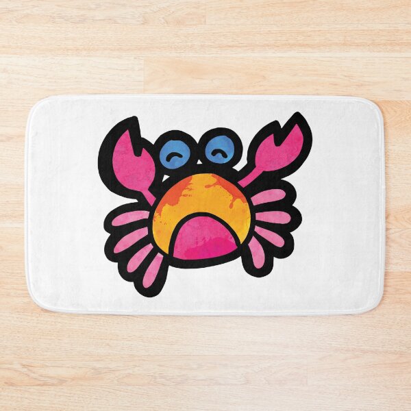 Item preview, Sleeping crab T-shirt design || Crab t-shirt design and crab sticker designed and sold by Billium Halder.