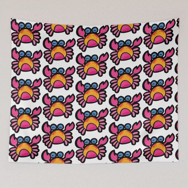 Item preview, Sleeping crab T-shirt design || Crab t-shirt design and crab sticker designed and sold by Billium Halder.