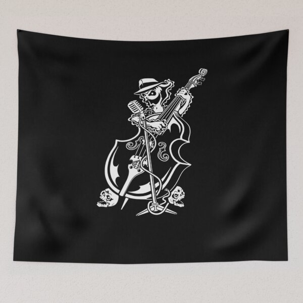 Item preview, Psychobilly Upright Bass Guitar 1950s Horrorbilly punk Band  designed and sold by edensmr.