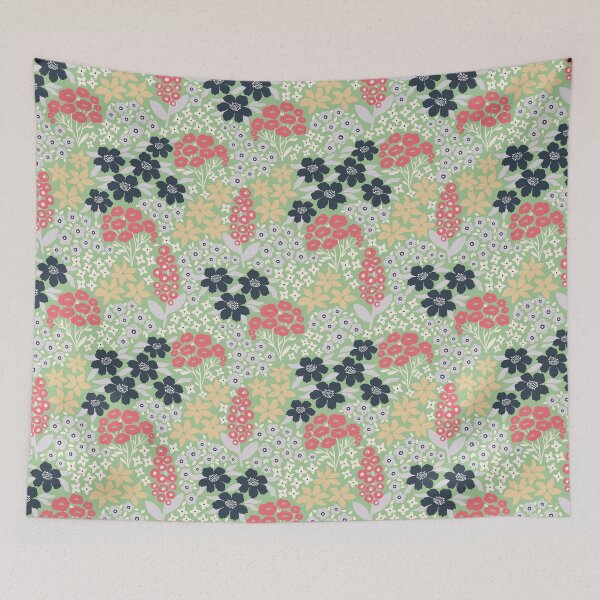 Item preview, Floral Bouquet - 01 - Light Green Background designed and sold by NolkDesign.