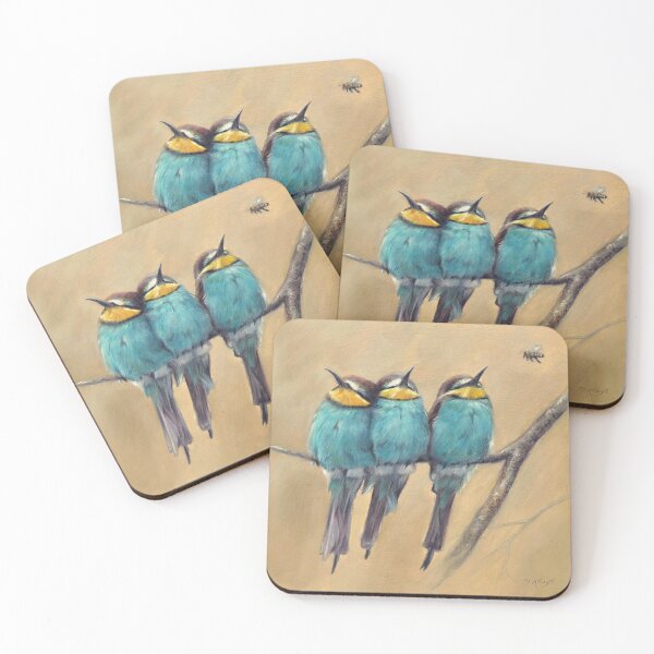 Item preview, 'The challenger'- Bee-eaters -funny birds designed and sold by marjoleinkruijt.