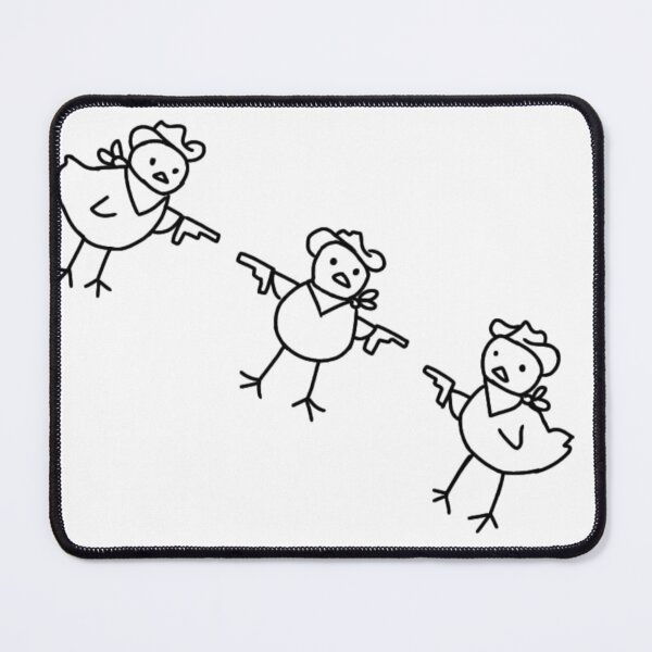 Item preview, Funny doodle cowboy duck with gun  designed and sold by Puchi Evans.
