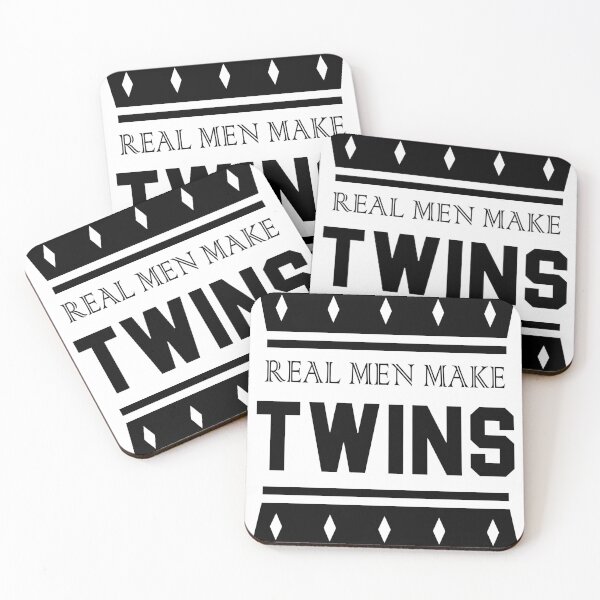 Item preview, real men make twins funny family quote designed and sold by ismdesigner.