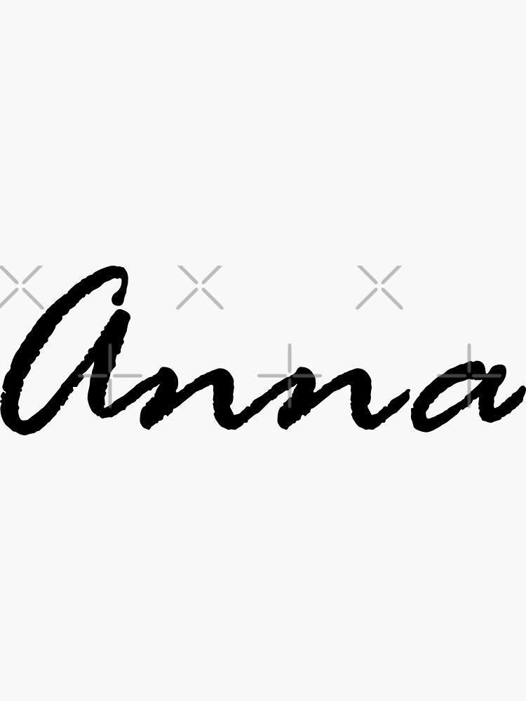 anna-name-text-sticker-for-sale-by-gmstockstudio-redbubble