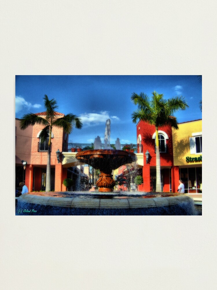 Alternate view of Miromar Fountain Photographic Print