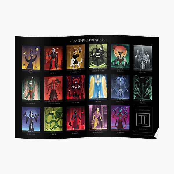 Daedric Princes of the Elder Scrolls Series Poster
