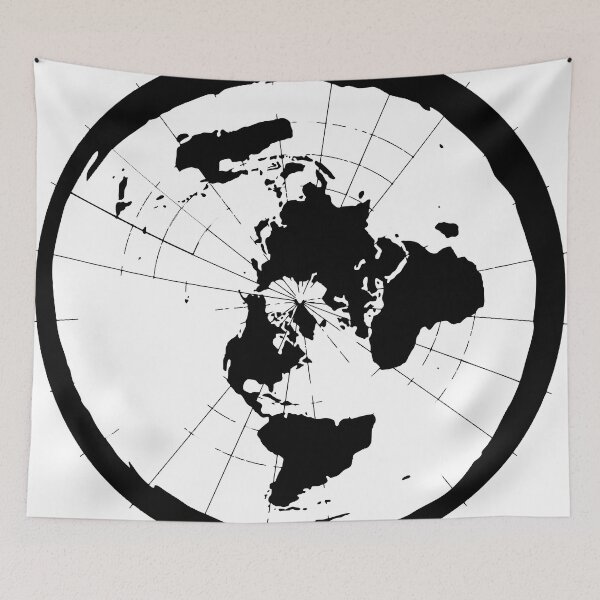 Item preview, Flat Earth Map, Truth seeker, Printed Truth Gift Idea! designed and sold by printedtruth.