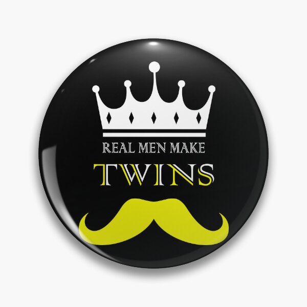 Item preview,  real men make twins funny family quote designed and sold by ismdesigner.