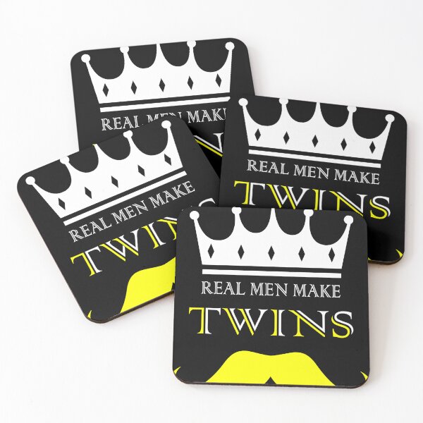 Item preview,  real men make twins funny family quote designed and sold by ismdesigner.