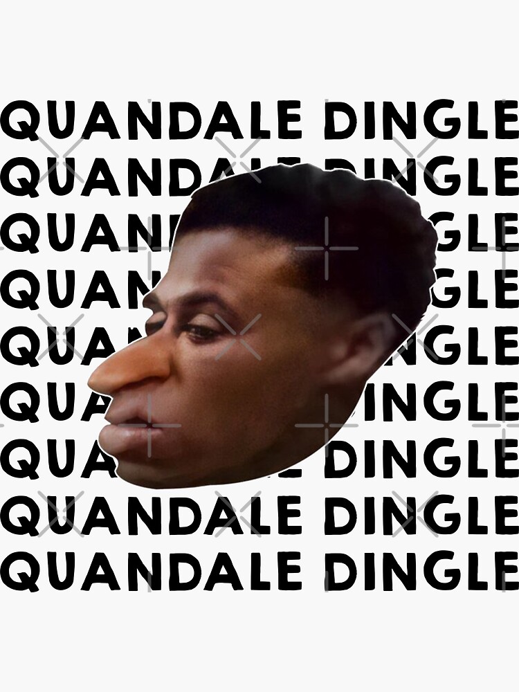 "Quandale Dingle Funny Meme" Sticker by DvCreations Redbubble