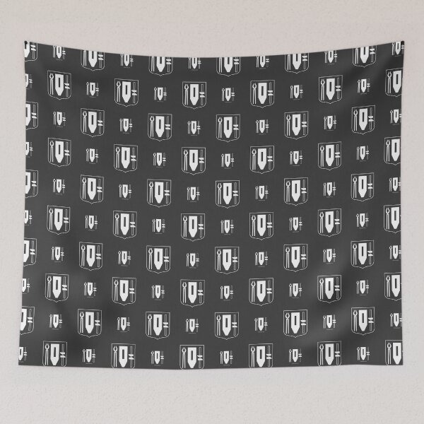 Item preview, Härjedalen Tools, Black and White Pattern (Sweden/ Svenska landskap) designed and sold by Landskapsbutiken .com.