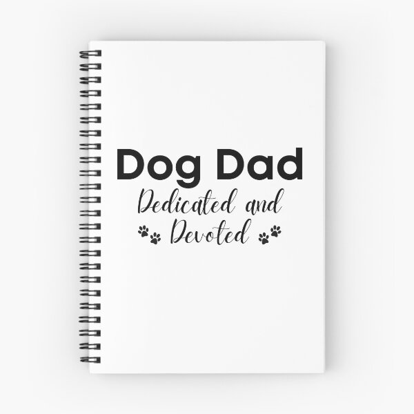 Item preview, Dog Dad dedicated and devoted. A quirky dog dad quote. designed and sold by Doggymadness.