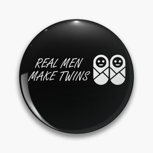 Item preview,  real men make twins funny family quote designed and sold by ismdesigner.