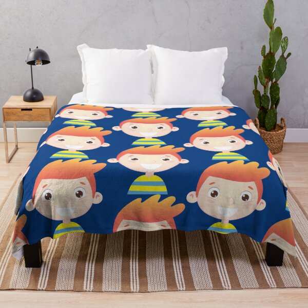 Item preview, orange boy with a smile on his face looks at us designed and sold by duxpavlic.