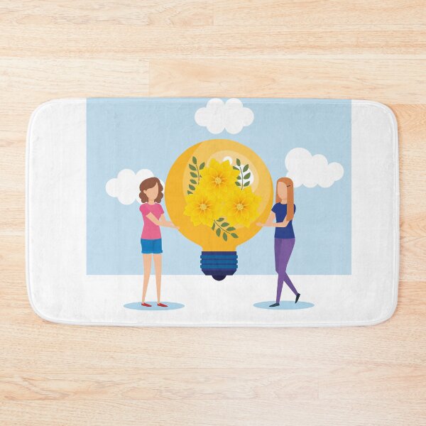 Item preview, Light bulb with yellow flowers designed and sold by Soft Strength Studio.