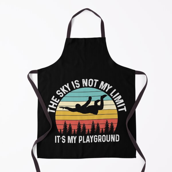 Item preview, The Sky Is Not My Limit Its My Playground - Funny Sarcastic Retro Vintage Humor Skydiving Quote Tee Design Gift Idea for Pilots and Skydivers designed and sold by Prince - Bestseller ★★★★★.