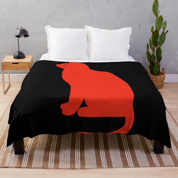 Item preview, Red cat on black designed and sold by Photopat.