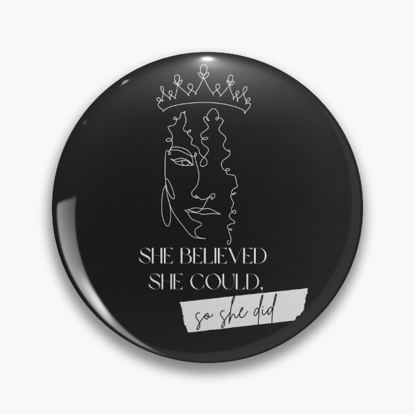 Item preview, She Believed She Could, So She Did designed and sold by RedFlowerful.