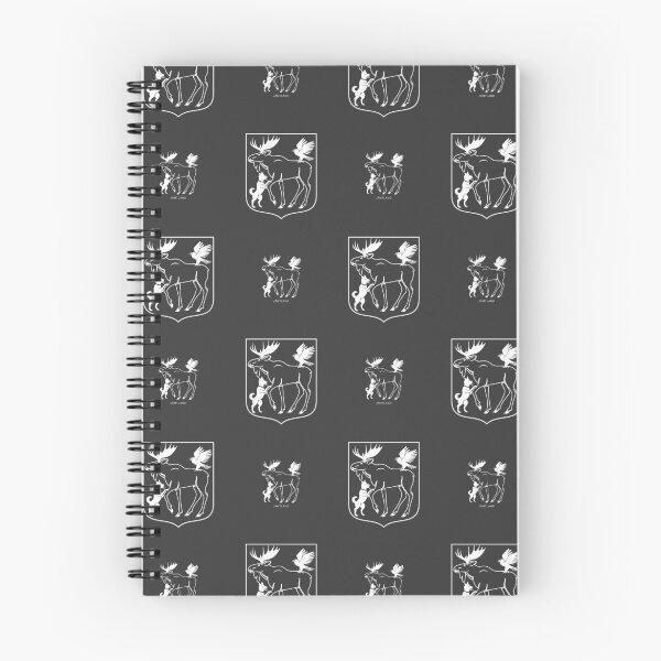 Item preview, Jämtland Moose Falcon Hound, Black and White Pattern (Sweden/ Svenska landskap) designed and sold by Landskapsbutiken .com.