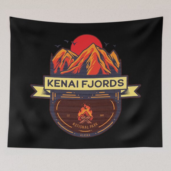 Item preview, Kenai Fjords National Park Sun & Mountains designed and sold by JordanHolmes.