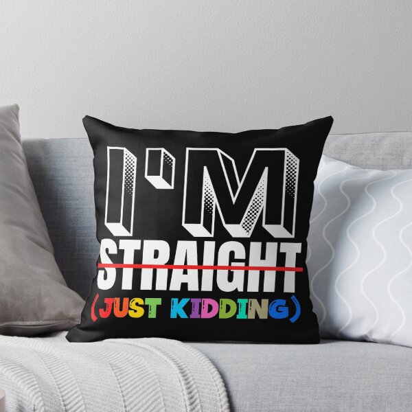 Item preview, I'M STRAIGHT-JUST KIDDING LGBTQ+ FUNNY DESIGN | LGBTQ+ QUOTES | LGBTQ PRIDE | LGBTQ+ FLAG | FUNNY QUOTES  designed and sold by TrendyUniverse.
